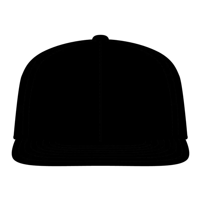 Flat Bill Cap in Black