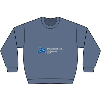 Unisex Heavyweight Crewneck Sweatshirt in Storm Blue