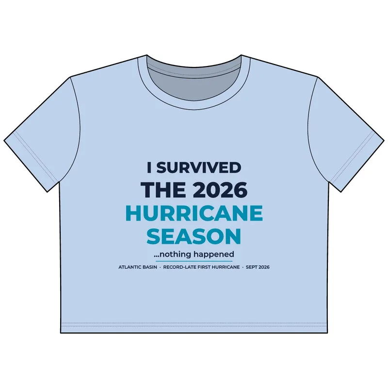 Womens Crop Tee in Baby Blue