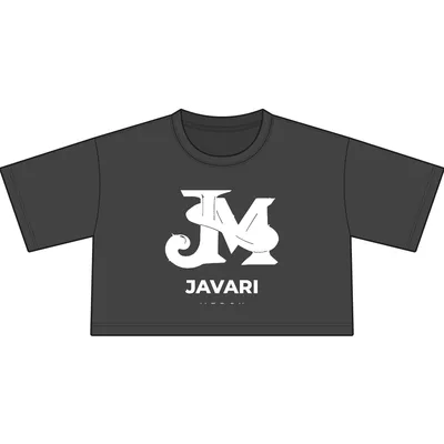 Women's Garment-Dyed Heavyweight Cropped Tee in Faded Black