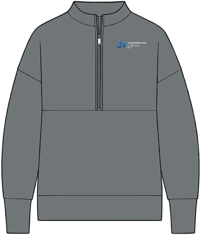 Women's Linear Texture 1/4-Zip in Storm Grey