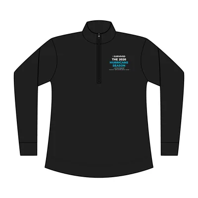 Women's Wearever Signature Double Pique 1/4-Zip in Deep Black