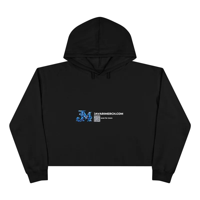Crop Hoodie in Black