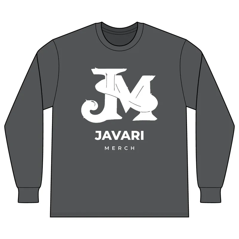 Unisex Fine Jersey Long Sleeve Tee in Asphalt