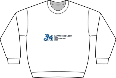 V.I.T. Heavyweight Fleece Crew in White