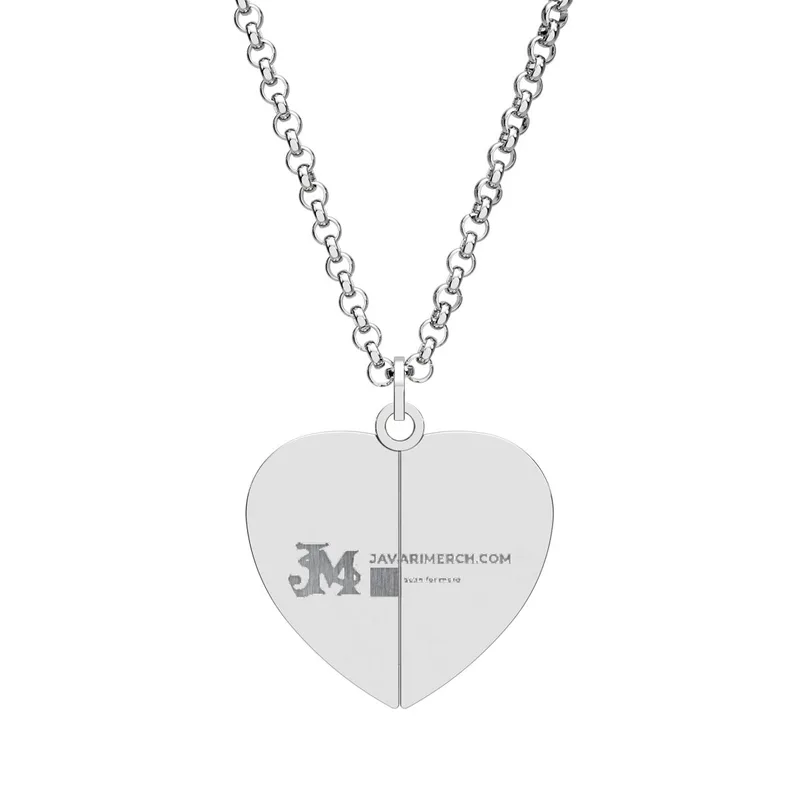 Hidden Message Heart Necklace (Engraving) in 18K Gold PVD Coating / Stainless Steel