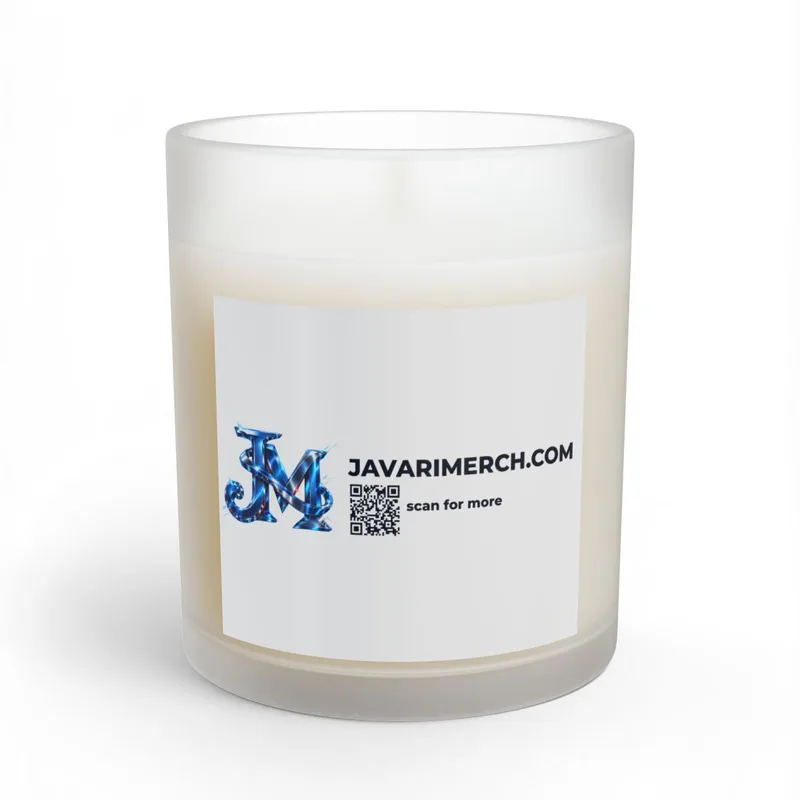 Glass Candle, 11oz in Frosted