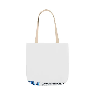 Canvas Tote Bag, 5-Color Straps in White