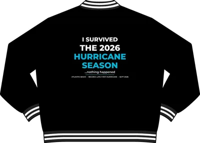 Unisex Varsity Bomber Jacket in Black