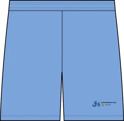 PosiCharge Mesh 7' Short in Carolina Blue