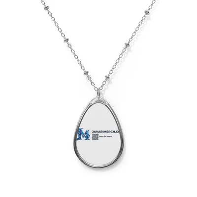Oval Necklace in Silver