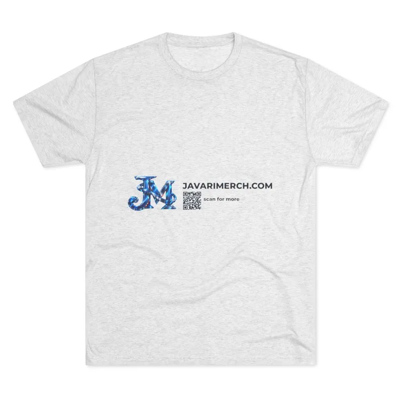 Unisex Tri-Blend Crew Tee in Tri-Blend Heather White