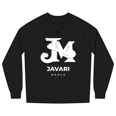 Unisex Organic French Terry Crewneck Sweatshirt in Deep Black