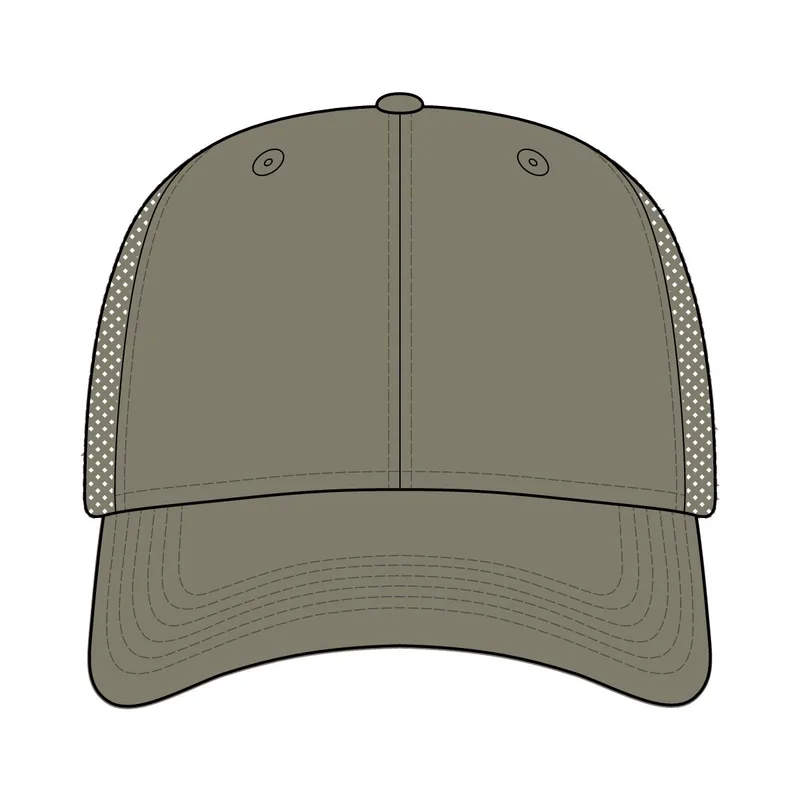 Lo-Pro Snapback Trucker Cap in Olive/ Black