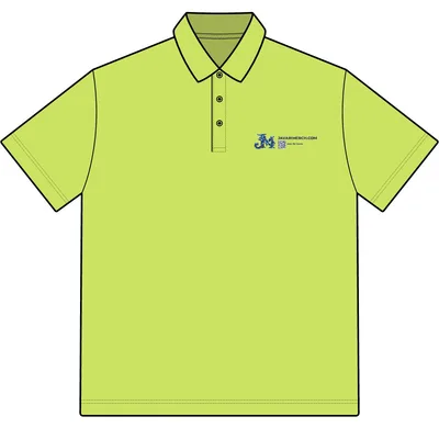 Vansport Omega Solid Mesh Tech Polo in Citron