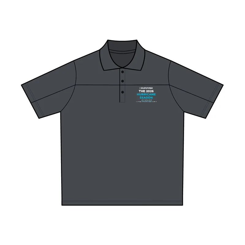 Men's Balance Colorblock Performance Piqué Polo in Black/ Carbon