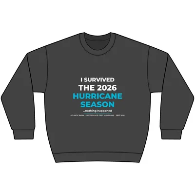 Women's Relax Faded Crew in Faded Black