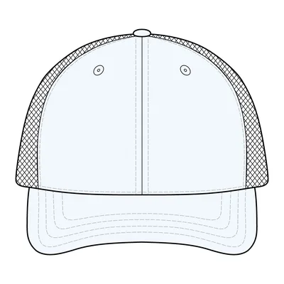 Flexfit 110 Mesh Cap in White/ White
