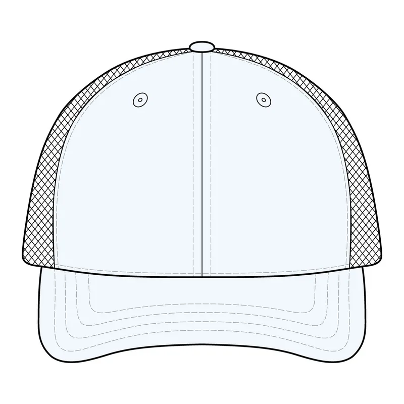Flexfit 110 Mesh Cap in White/ White
