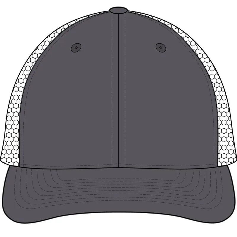 USA-Made Trucker Cap in Charcoal