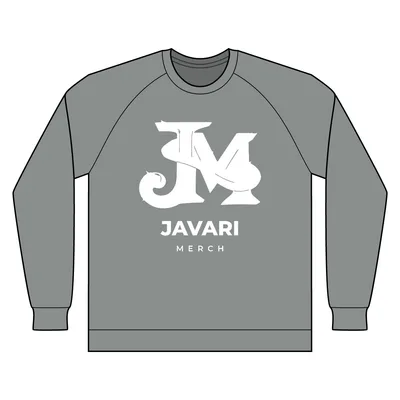 Unisex Organic CVC Fleece Crewneck Sweatshirt in Aluminum Grey Heather