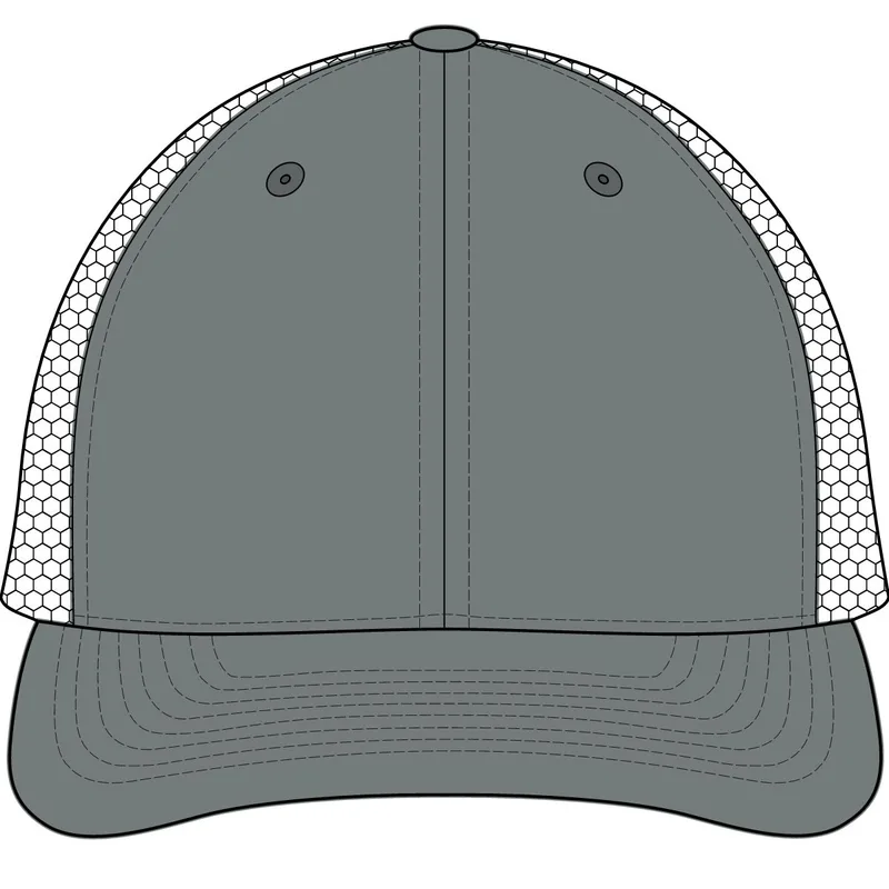 Sustainable Trucker Cap in Black/ Charcoal