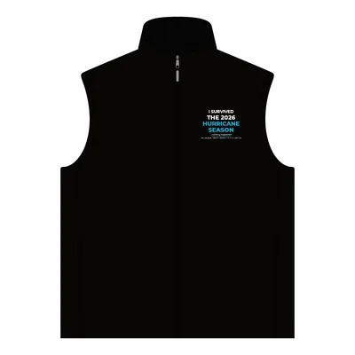 Sweater Fleece Vest in Black Heather