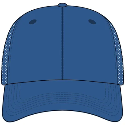 Mesh Back Cap in Royal/ White