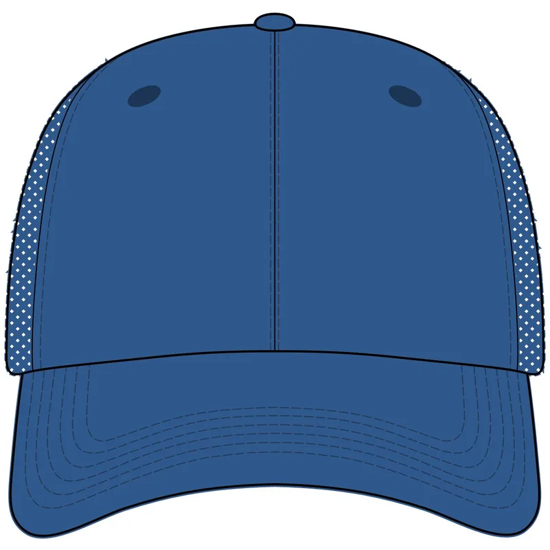 Mesh Back Cap in Royal/ White