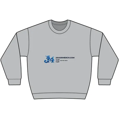 Unisex Perfect Sweats Crewneck Sweatshirt in Light Steel