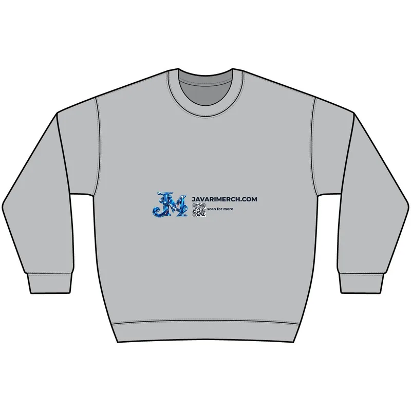 Unisex Perfect Sweats Crewneck Sweatshirt in Light Steel