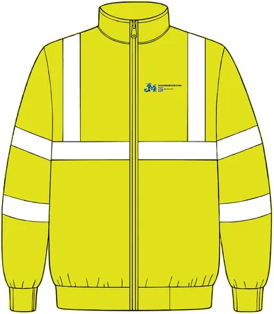 Enhanced Visibility Challenger Jacket with Reflective Taping in Safety Yellow/ Reflective