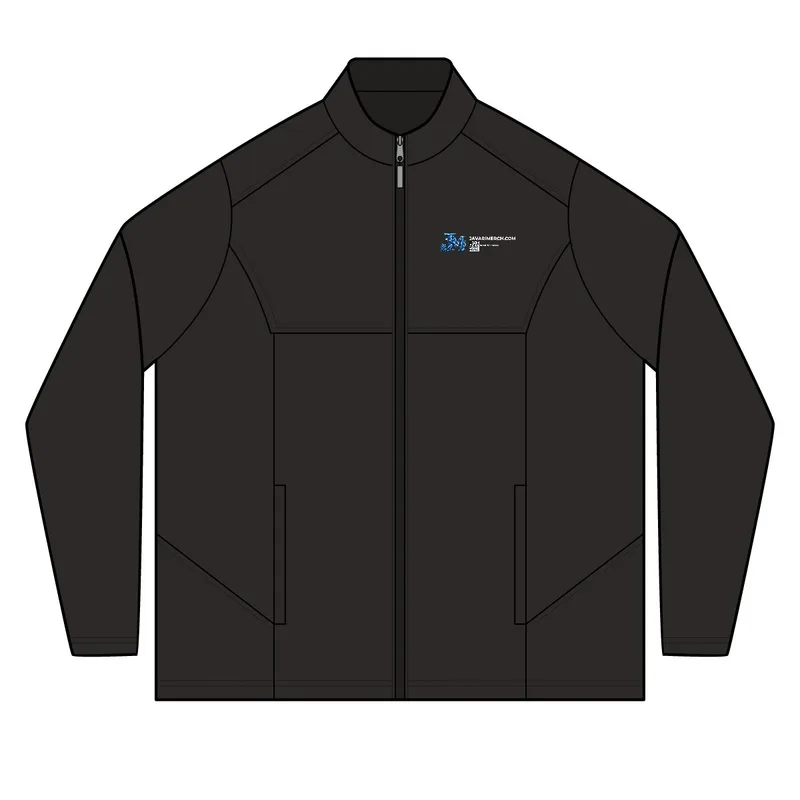 Men's Techno Lite Three-Layer Knit Tech-Shell in Black