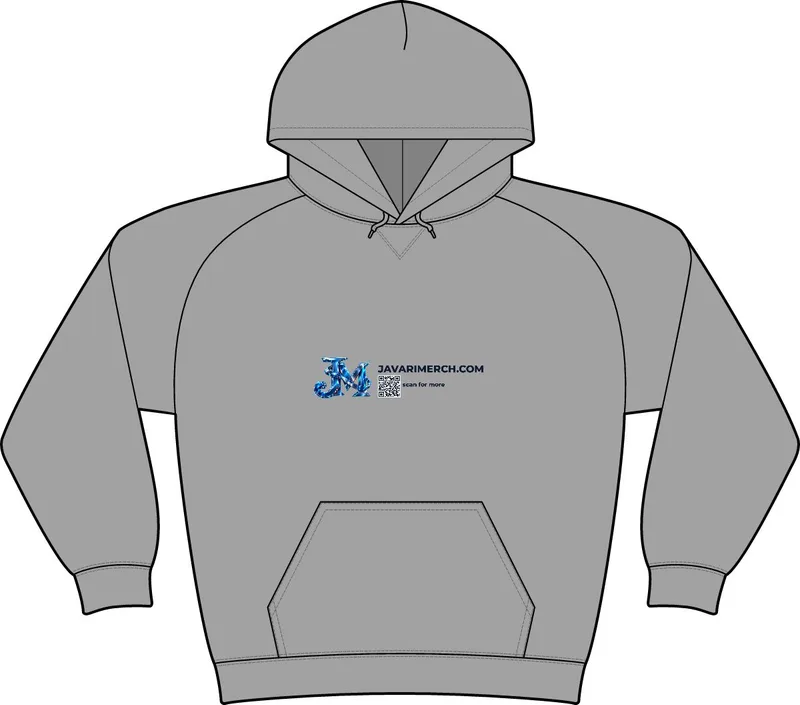 Young Mens Lightweight Fleece Raglan Hoodie in Heathered Grey/ Heathered Charcoal