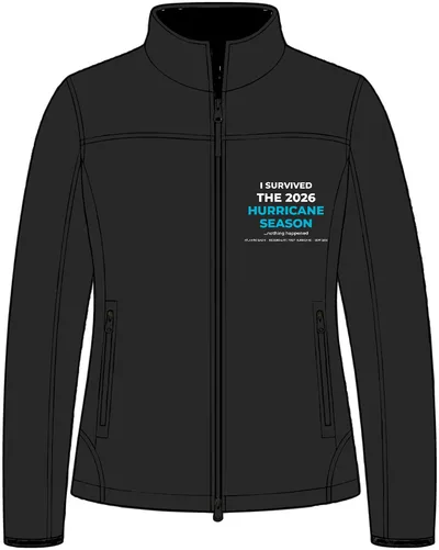 Women's Glacier Soft Shell Jacket in Black/ Chrome