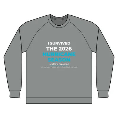 Unisex Organic CVC Fleece Crewneck Sweatshirt in Aluminum Grey Heather