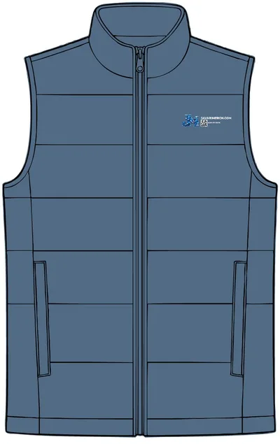 Puffer Vest in Dusk Blue