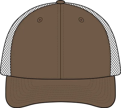 Camo Snapback Trucker Cap in Realtree Edge/ Coyote Brown