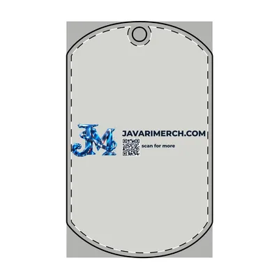 Dog Tag Keychain (Engraving) in Stainless Steel