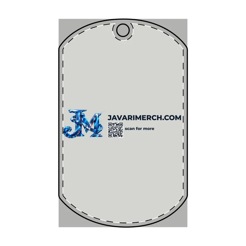 Dog Tag Keychain (Engraving) in Stainless Steel