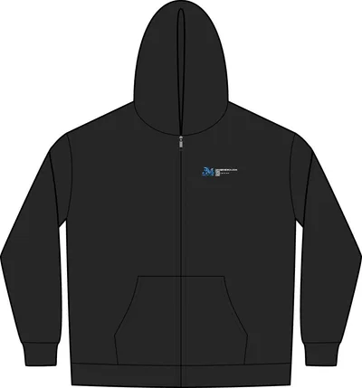 Women's Medal Full-Zip Hoodie in Black