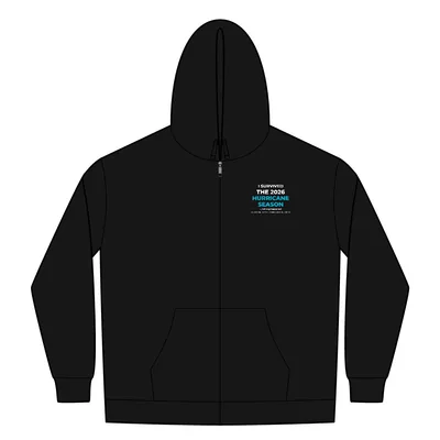 PosiCharge Tri-Blend Wicking Fleece Full-Zip Hooded Jacket in Black Triad Solid