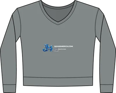 Cloud Tie-Dye V-Neck Sweatshirt in Dove Grey