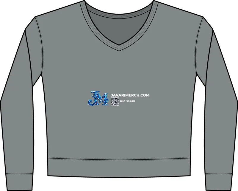 Cloud Tie-Dye V-Neck Sweatshirt in Dove Grey