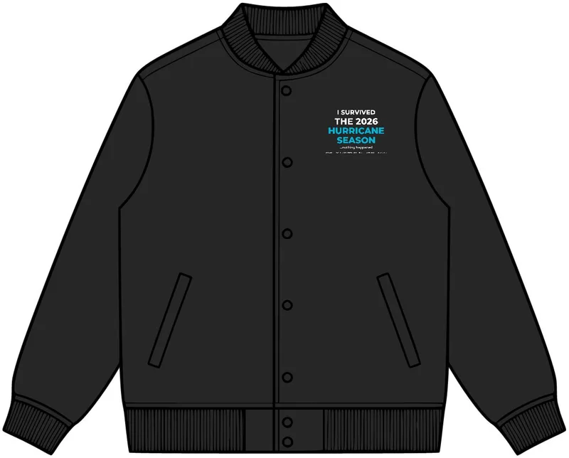 Felt Bomber Jacket in Black