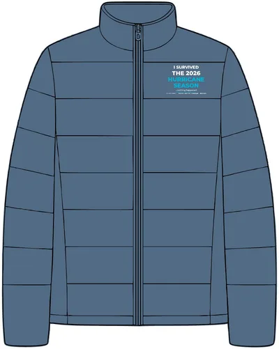 Puffer Jacket in Dusk Blue