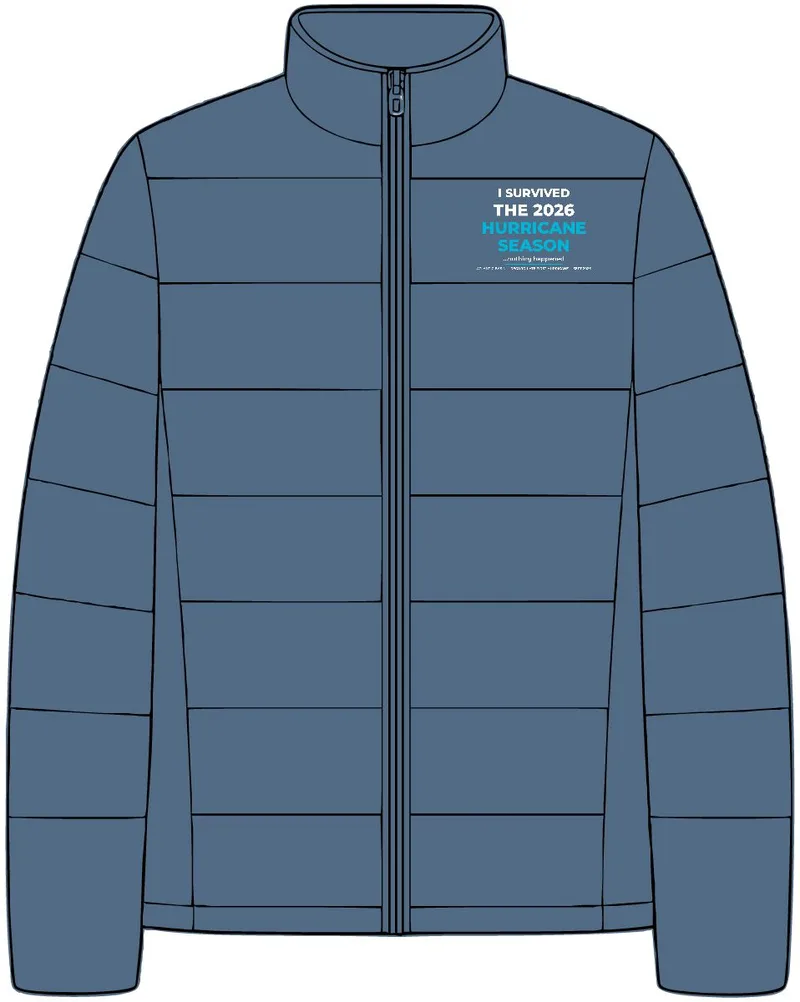 Puffer Jacket in Dusk Blue
