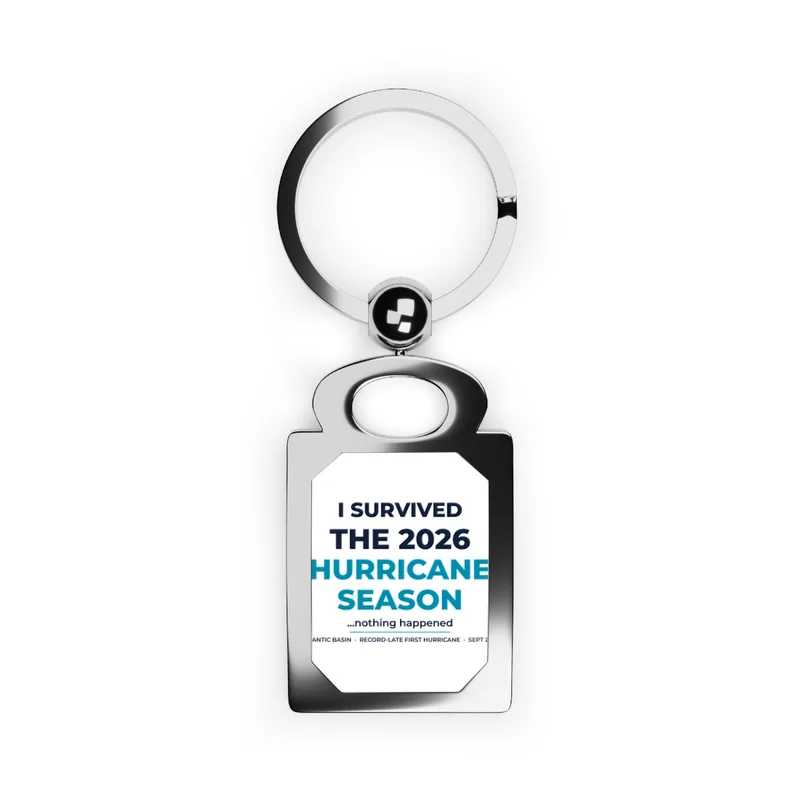 Rectangle Photo Keyring in Silver