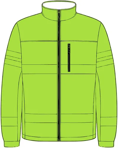 Unisex Class 3 Soft Shell Jacket in Lime