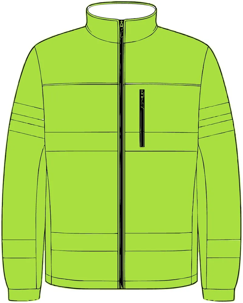 Unisex Class 3 Soft Shell Jacket in Lime